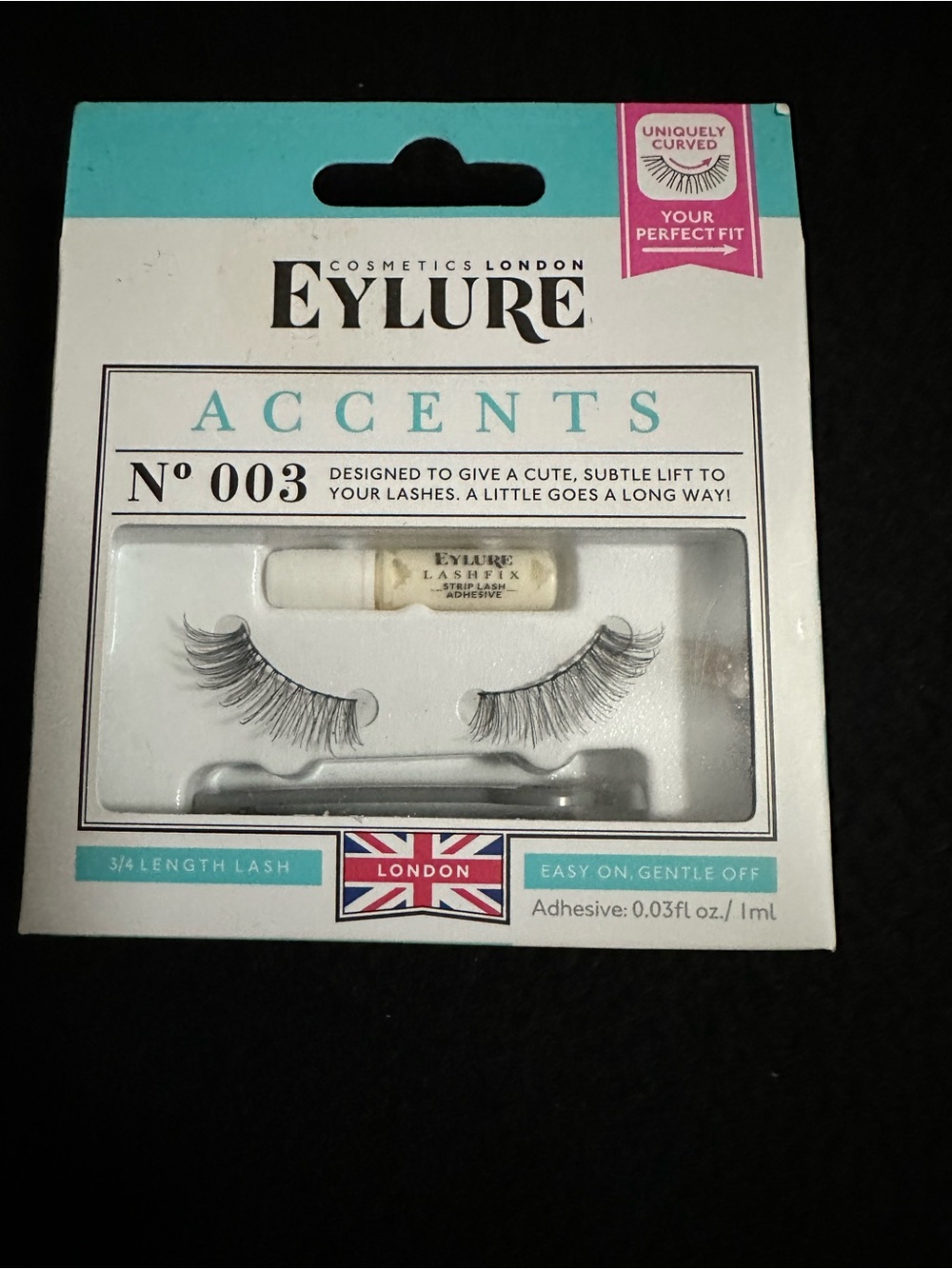 Eylure Accents No. 003 False Lashes in Black - Natural Lift